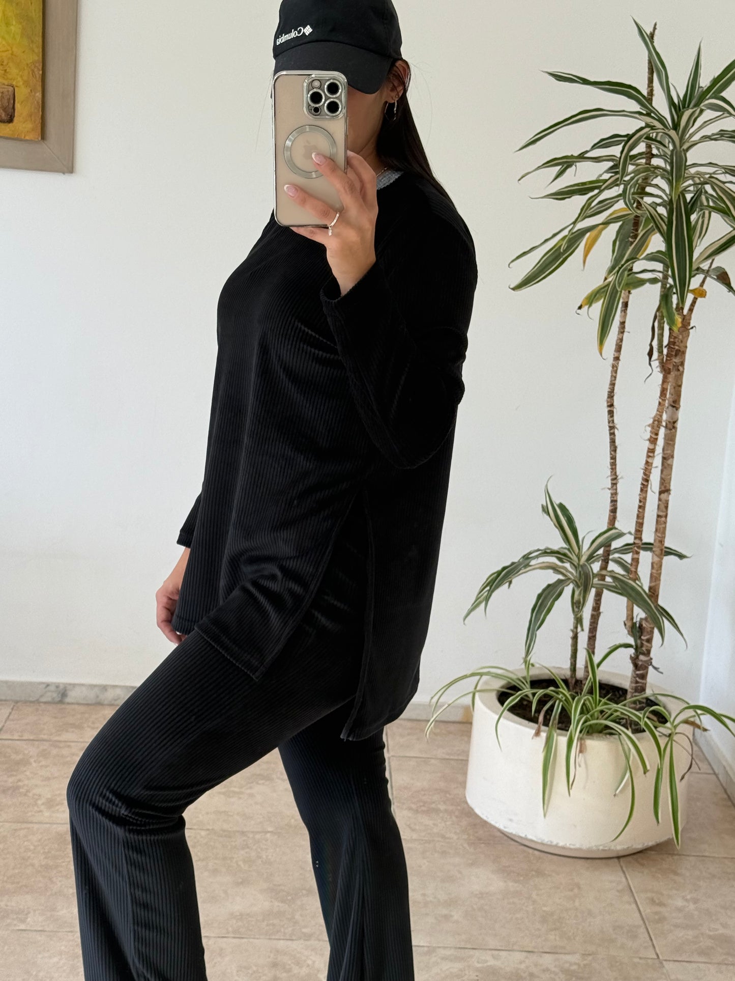 Buzo negro recto