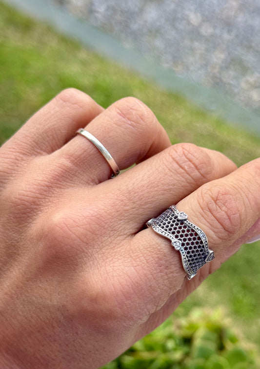 Anillo Pandora original corazones